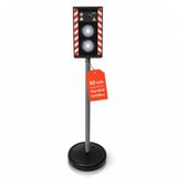 alldoro Verkeersflitser 80 cm met licht en geluid, vulbare standaard