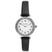 Trendy Kiss TC10165-01 Montre Femme Argent Acier Cuir Noir Analogique Quartz