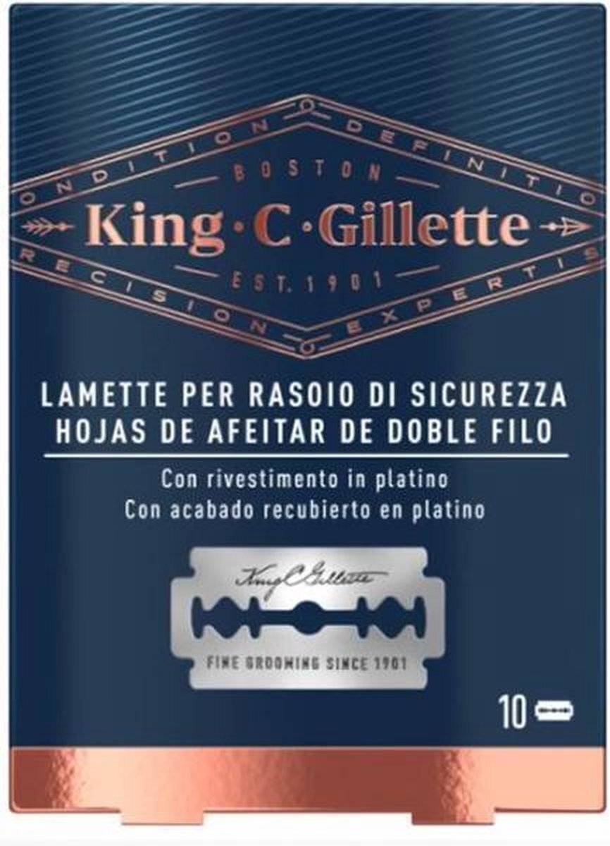 Gillette Gillette King Double Edge Replacement Blades X 10 Uds