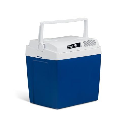 MOBICOOL ME24 elektrische koelbox 23L – 12V en 230V – Compacte autokoelbox met dubbel ventilatorsysteem en kabelvak in het deksel voor camping en dagtrips