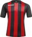 Acerbis Johan Gestreept T-shirt Korte Mouw Kinderen Zwart/Rood Polyester