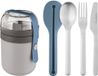 BergHOFF Leo 3950235 - Boîte à lunch - 4 pièces - Bleu/Gris