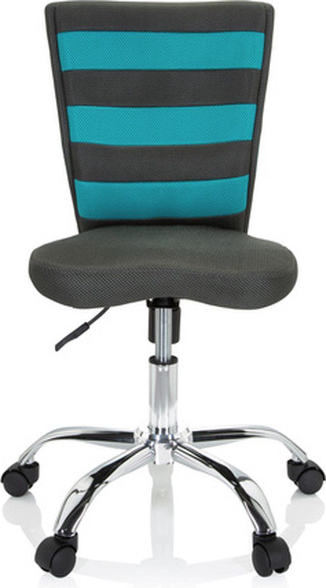 HJH OFFICE KIDDY COMFORT I - Kinder bureaustoel - Grijs / Turkoois