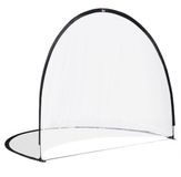 HOMCOM Voetbalnet Oxford stof 247x203x201.5cm Zwart