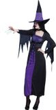 Boland - Kostuum Purple witch (M) - Volwassenen - Heks - Halloween verkleedkleding