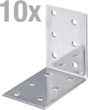 Alberts 820336 Geperforeerde plaathoek | Roestvrij staal | 60 x 60 x 40 mm | Set van 10