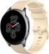 Strap-it Siliconen Smartwatch bandje - Geschikt voor OnePlus Watch - Beige