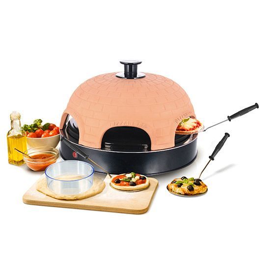 Emerio PO-115984 Pizzamaker - 6 pizza's - 1200W - Zwart/Oranje