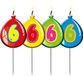 Folat Party Products Folat Kaarsje Birthday Ballonnen Cijfer 6