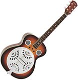 Gear4music Roundneck Resonatorgitaar, Sunburst Wood Body