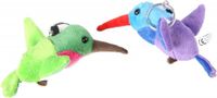 Merkloos / Sans marque Cornelissen Natierliche Geschenke Gmbh Pluche knuffel kolibrie vogel sleutelhanger - 12 cm - Groen