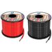 12 AWG 3,3 mm² Siliconen Elektrische Draadkabels 60 voet [9,1 m Zwart en 30 ft Rood] 12 Gauge Hoge Temperatuur 200 graden C 600 V Zacht en Flexibel Hook Up Zuurstofvrij Gestrand Vertind Koperdraad