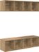 vidaXL Tv-meubelset - 2 stuks - Artisan Eiken Bewerkt Hout