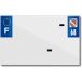 Top Plaq Blanco PVC nummerplaatstrip Top Plaq 68