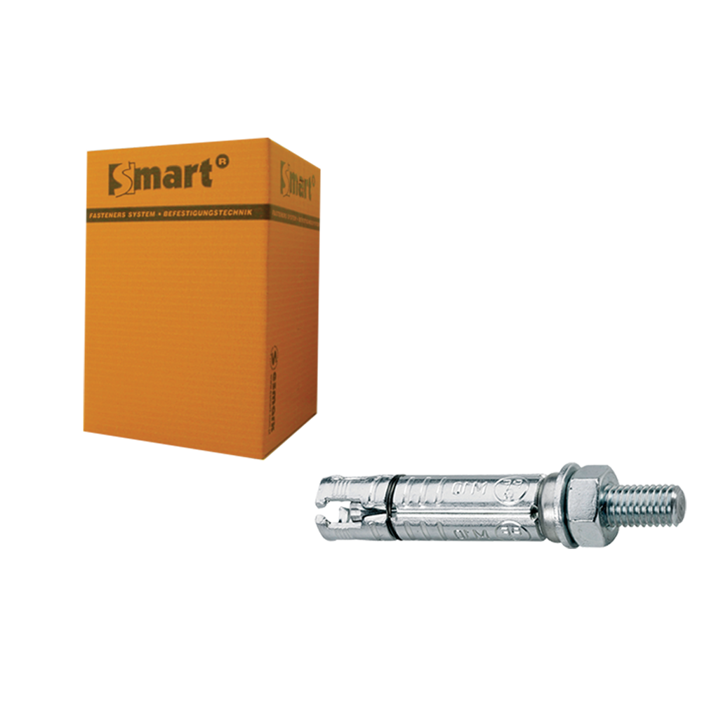 pgb-Europe SMART | Keilbout SMART+ankerstang M8x85x140 Zn | 25 st SM000K0010801403