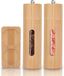 Set de moulins à poivre et sel en bois avec fenêtre transparente