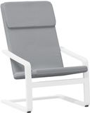 The Living Store Living Store relaxfauteuil, lichtgrijs, gestoffeerd