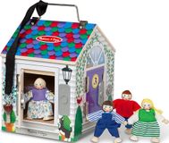 Melissa & Doug House deurbel Houten pop met deurbelgeluid | Veelkleurig | Houten Poppen | 3+ jaar | Cadeau voor jongen of meisje