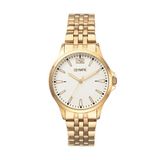 Olympic OL72DDD013 Dani Dames Horloge - Mineraalglas - Staal - Goudkleurig - 32 mm breed - Quartz - Vouw/Vlindersluiting - 5 ATM