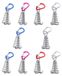 Inovra - Tentanker 10 Stuks - Dek Anker Haringen - D-vormige Karabijnhaken - Octopusvorm - Aluminiumlegering/Roestvrij Staal - Intrekbaar Ontwerp - Dekharing