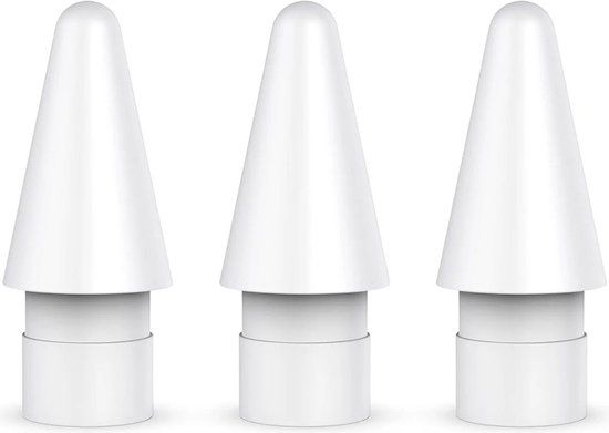 Selected by GSMpunt.nl Replacement Tips Geschikt voor Apple Pencil Generation 1 en 2 | 3 Stuks | Wit