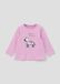 s.Oliver T-shirt Kinderen Roze Korte Mouw Ronde Hals Katoen Printopdruk Drukknopen Unisex 86