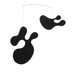 Vitra Plywood Mobile Black Model C