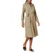 Amazon Essentials Dames Georgette Overhemdjurk met Lange Mouwen en Midi-Lengte