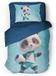 Eleganzzz Kinder Dekbedovertrek Panda Power - Voetbal Dekbedovertrek - Blue - 140x200/220cm - Dekbedovertrek Kinderen - Micropercal - Eenpersoons