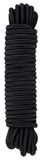 Gecosac Elastische spanner, zwart, 8 mm x 10 m, polypropyleen touw voor bevestiging