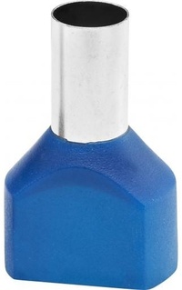 BizLine Adereindhuls Dubbel 16mm2 Blauw