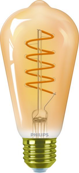 Philips LED Philips MASTER Value LEDbulb E27 ST64 4W 818 Goud - Vervangt 25W | Dimbaar