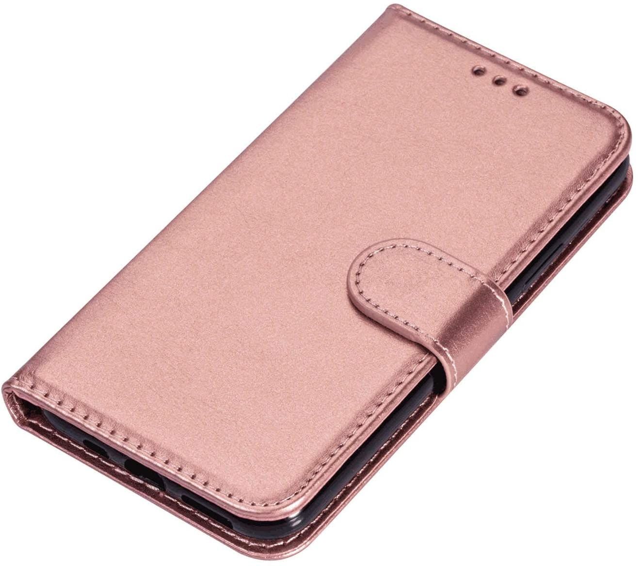 JVS Products 12 Pro Max Hoesje - Leer Portemonnee Book Case Wallet - Roze Goud/Rose Gold