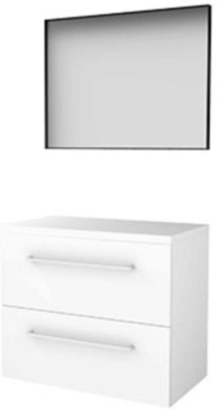 Basic-Line Framed 46 Badkamermeubelset - 80 x 46 cm - Wit