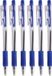 Urban Living Balpennen - 16x stuks - blauw - softgrip - kliksysteem