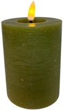 Mansion Atmosphere Bougie LED rechargeable 7.5x10cm vert olive