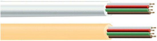 Enzo Kabel EDM C45 2 x 0,75 mm Gouden Textiel 5 m
