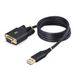 StarTech.com 1m USB naar Null Modem Kabel, USB naar Serieel Adapter, Verwisselbare DB9 Schroeven/Moeren, COM Retention, USB-A naar RS232, FTDI, Level-4 ESD Bescherming, Zwart