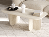 BECALO Table basse 120 cm travertin