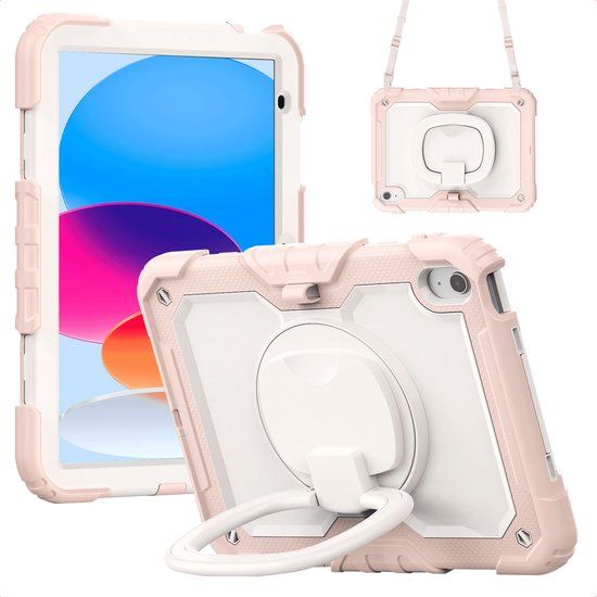 imoshion Tablet Hoes - Geschikt voor Apple iPad 11 2025 A16 / iPad 10e generatie (2022) 10.9 inch - Backcover Kids - Roze