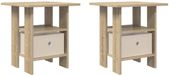 vidaXL Table de chevet Sonoma chêne 41 x 40 x 45 cm