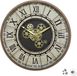 Atmosphera Wandklok Stella Mare - Vintage Metaal - Lichtbruin - 57 cm