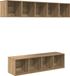 vidaXL Tv-meubelset Artisan Eiken Bewerkt hout
