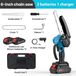 StarTech Accu-motorsag Mini kettingzaag - 15 cm - 800 W - Draadloze handzaag met 2 accu's