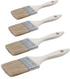 Sorex Verfkwasten plat - 4 stuks - Kunststof - Geschikt voor acrylverf