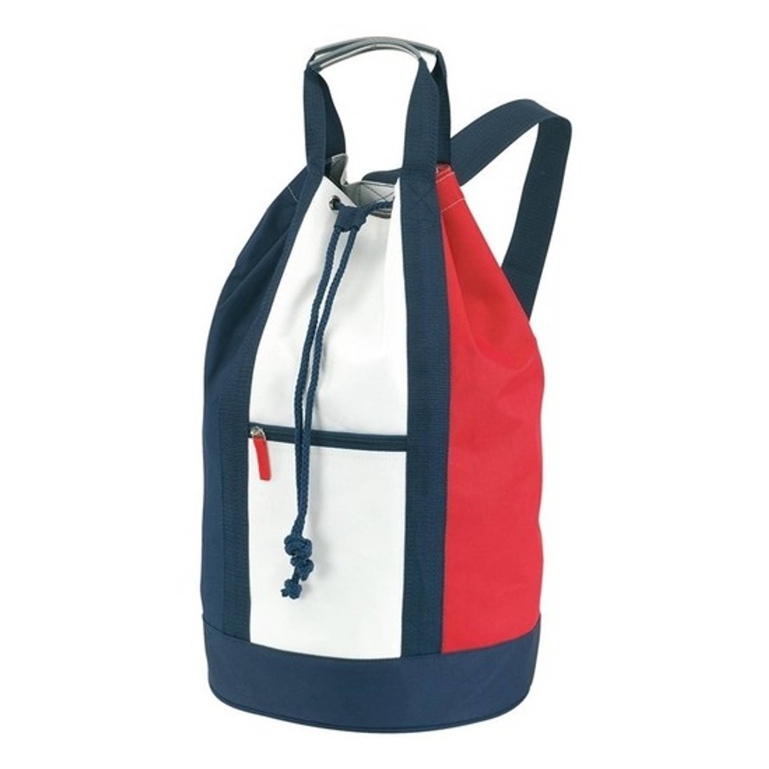 - Duffel bag/plunjezak rood/wit/blauw 50 cm - Duffel tassen voor op reis