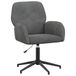 vidaXL Draaistoel fluweel 54 x 55 x 90 cm Donkergrijs