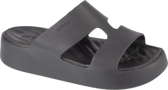 Crocs Getaway Platform H-Strap W Slippers - Black - Women's - Size 39/40