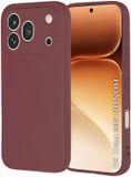 Techsuit Hoesje geschikt voor HONOR 600 Pro - Soft Flex Silicone Back Cover - Plum Red