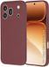 Techsuit Hoesje geschikt voor HONOR 600 Pro - Soft Flex Silicone Back Cover - Plum Red